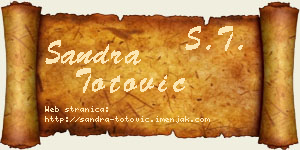 Sandra Totović vizit kartica